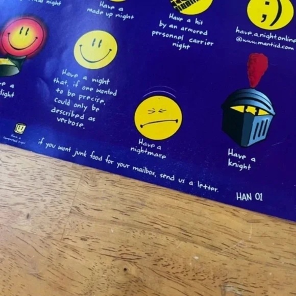 Retro Have a Night Poster College Collection Wall Art Smiley Faces Memes 24x36 - Picture 4 of 8